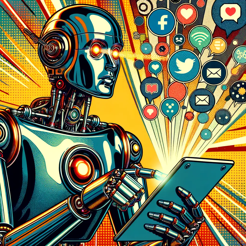 Esamina come l'intelligenza artificiale sta influenzando la creazione e la distribuzione di contenuti sui social media.